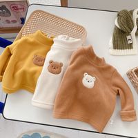 Cute Solid Color Polyester Hoodies & Knitwears main image 1
