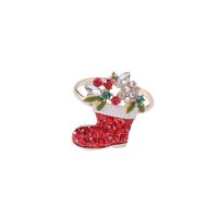 Christmas Cute Christmas Tree Alloy Napkin Rings 1 Piece sku image 9