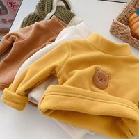 Cute Solid Color Polyester Hoodies & Knitwears main image 3
