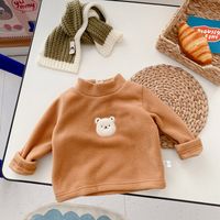 Cute Solid Color Polyester Hoodies & Knitwears sku image 3