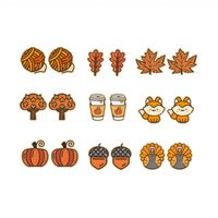 Fashion Pumpkin Maple Leaf Tree Wood Women's Ear Studs 1 Pair main image 6