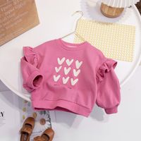 Cute Heart Shape Solid Color Polyester Hoodies & Sweaters main image 4