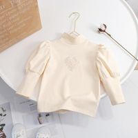 Casual Heart Shape Solid Color Cotton T-shirts & Blouses main image 5