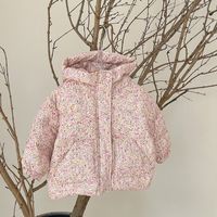 Cute Flower Polyester Girls Outerwear sku image 4