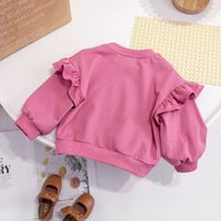 Mignon Forme De Cœur Couleur Unie Polyester Hoodies Et Pulls main image 2