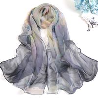 Women's Vacation Color Block Floral Polyester Silk Scarves main image 4