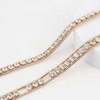 Moda Geométrico Metal Embutido Diamantes De Imitación Mujeres Cinturones De Cadena main image 4