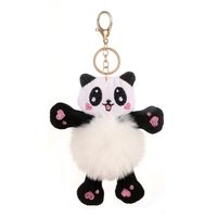 Fashion Panda Plush Unisex Bag Pendant Keychain 1 Piece main image 4