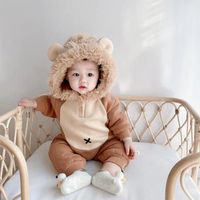 Casual Lion Cotton Baby Rompers main image 5