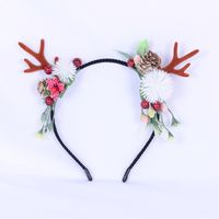Cute Flower Antlers Cloth Hair Band sku image 17