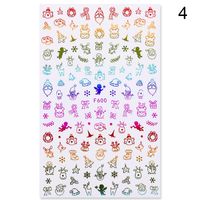 Christmas Cute Letter Snowflake Elk Paper Nail Decoration Accessories sku image 4
