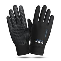 Men's Fashion Geometric Polyester Milk Fiber Gloves sku image 1