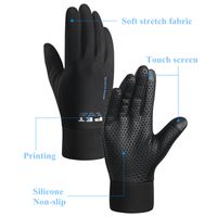 Men's Fashion Geometric Polyester Milk Fiber Gloves main image 2