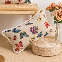 Fashion Flower Butterfly Polyester Pillow Cases sku image 1
