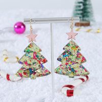Fashion Christmas Tree Alloy Plating Women's Earrings 1 Pair sku image 1