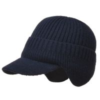 Men's Fashion Solid Color Flat Eaves Wool Cap main image 3