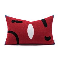 Fashion Color Block Heart Shape Blended Pillow Cases sku image 4