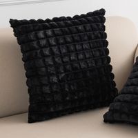 Fashion Plaid Solid Color Plush Pillow Cases sku image 14