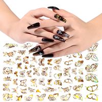 Mode Papillon Animaux Accessoires Pour Ongles 1 Jeu main image 5