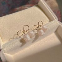 Sweet Heart Shape Flower Alloy Rhinestones Women's Drop Earrings 1 Pair sku image 16