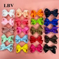 Fashion Solid Color Bow Knot Cloth Hair Clip 1 Piece sku image 1