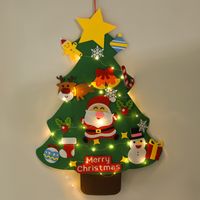 Decoraciones Navideñas Para Niños Rompecabezas Hecho A Mano Diy Fieltro Árbol De Navidad sku image 13