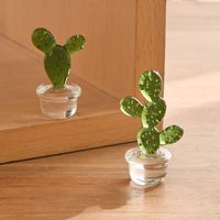 Creative Glass Plant Cactus Simple Desktop Home Decoration Ornaments main image 5