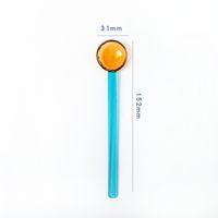 Fashion Solid Color Glass Spoon 1 Piece sku image 11