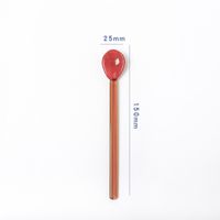 Fashion Solid Color Glass Spoon 1 Piece sku image 7