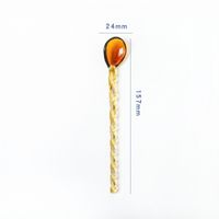 Fashion Solid Color Glass Spoon 1 Piece sku image 10