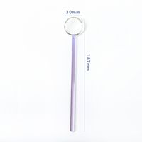 Fashion Solid Color Glass Spoon 1 Piece sku image 16