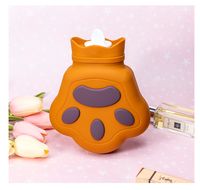 Hand-shaped Brush Hot Water Bag Food Grade Platinum Silicone Water Filling Microwave Heating Hot-water Bag Hot And Cold Dual-use main image 1