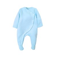 Casual Solid Color 100% Cotton Baby Clothes sku image 4