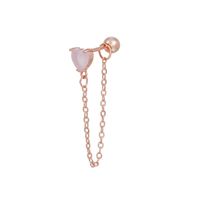 Love Ear Bone Studs Pink Peach Heart Star Moon Small Stud Earrings sku image 14