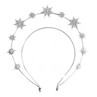 Diadema De Diamantes De Imitación Con Incrustaciones De Aleación De Luna De Estrella Para Mujer sku image 5