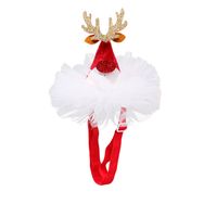 Cute Linen Mixed Christmas Star Bow Knot Pet Accessories main image 4