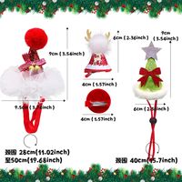 Cute Linen Mixed Christmas Star Bow Knot Pet Accessories main image 6