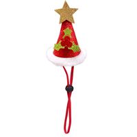 Cute Linen Mixed Christmas Star Bow Knot Pet Accessories sku image 5
