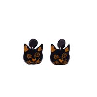 Cartoon Style Moon Cat Arylic Women's Drop Earrings 1 Pair main image 2