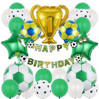 Football World Cup Birthday Star Football Aluminum Film Party Balloons 1 Set sku image 4