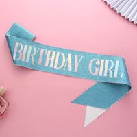 Birthday Letter Glitter Cloth Party Costume Props 1 Piece main image 3