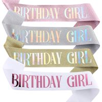 Birthday Letter Glitter Cloth Party Costume Props 1 Piece main image 2