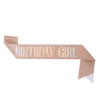 Birthday Letter Glitter Cloth Party Costume Props 1 Piece sku image 2