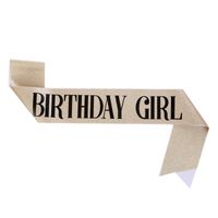 Birthday Letter Glitter Cloth Party Costume Props 1 Piece sku image 3