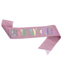 Birthday Letter Glitter Cloth Party Costume Props 1 Piece sku image 9