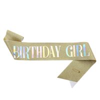 Birthday Letter Glitter Cloth Party Costume Props 1 Piece sku image 11