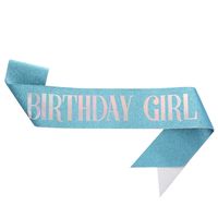 Birthday Letter Glitter Cloth Party Costume Props 1 Piece sku image 10