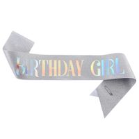 Birthday Letter Glitter Cloth Party Costume Props 1 Piece sku image 12
