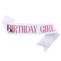 Birthday Letter Glitter Cloth Party Costume Props 1 Piece sku image 13