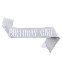 Birthday Letter Glitter Cloth Party Costume Props 1 Piece sku image 16